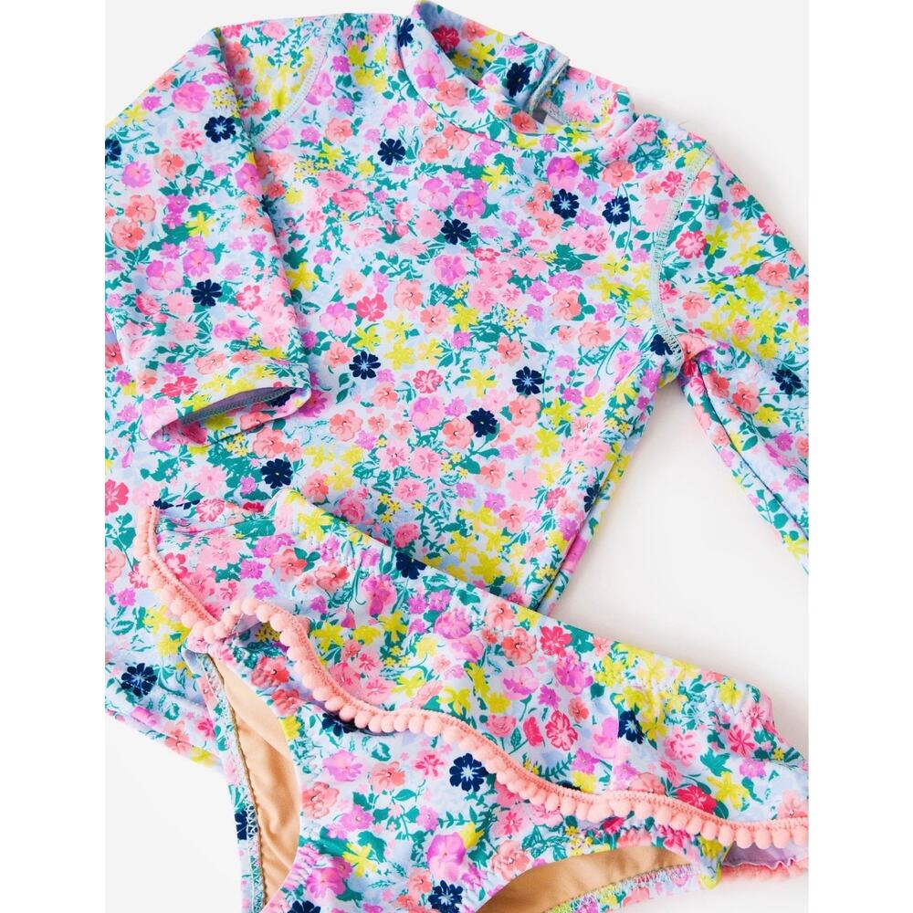 Shade critters girls size 3 rash guard swim suit